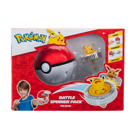 Set de joaca Battle Spinner cu figurina, Diverse Modele, 4 ani+, Pokemon