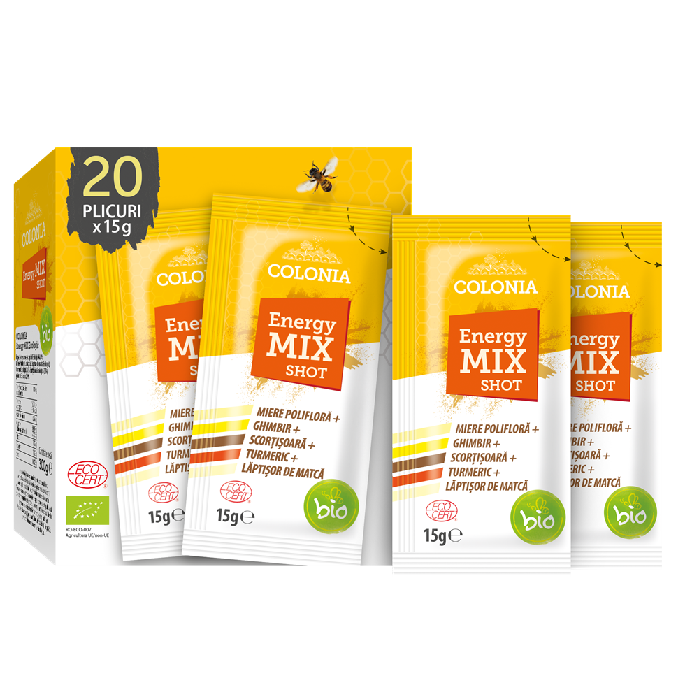 Energy Mix Shot Bio, 20 bucati x 15 g, Colonia