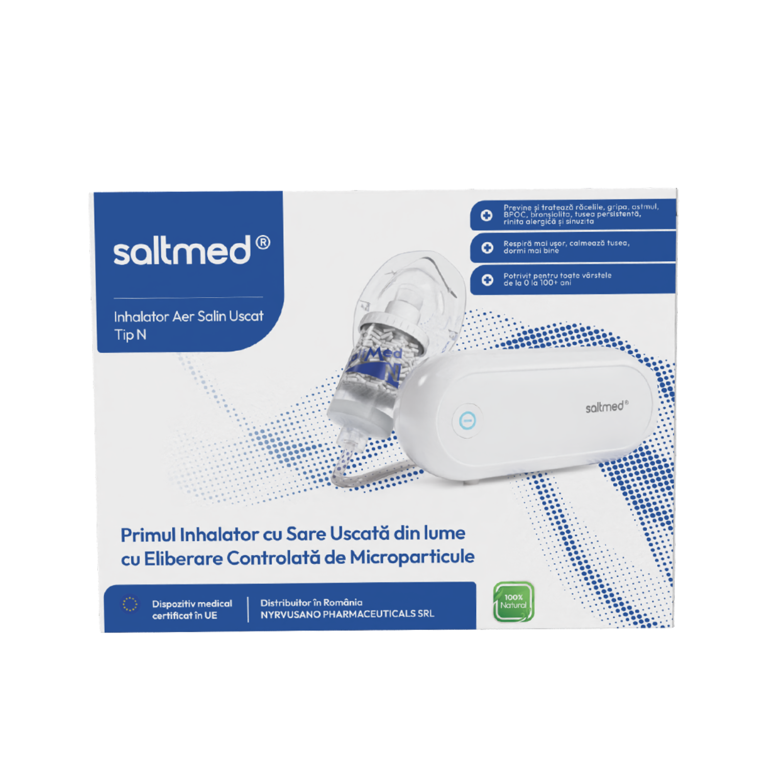 Inhalator aer salin uscat Tip N, Saltmed