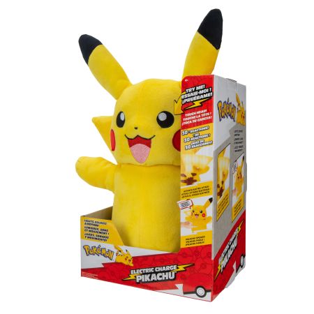 Jucarie de plus cu functii interactive, Pikachu, 4 ani+, Pokemon
