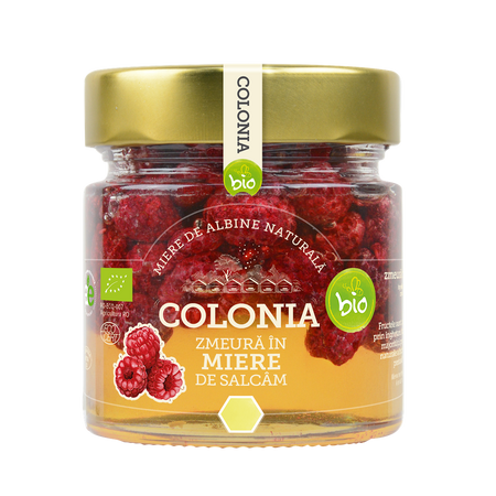 Zmeura in miere de salcam, 250 g, Colonia