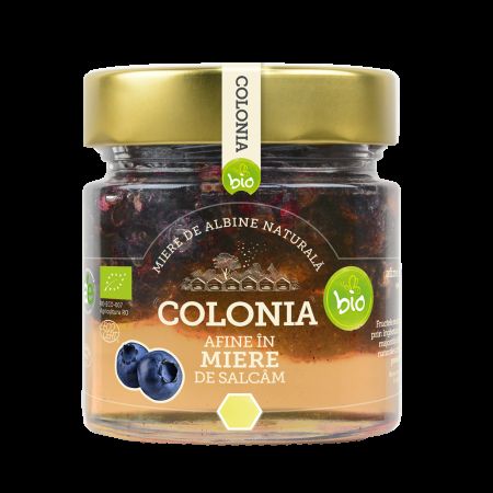 Afine in miere de salcam, 250 g, Colonia