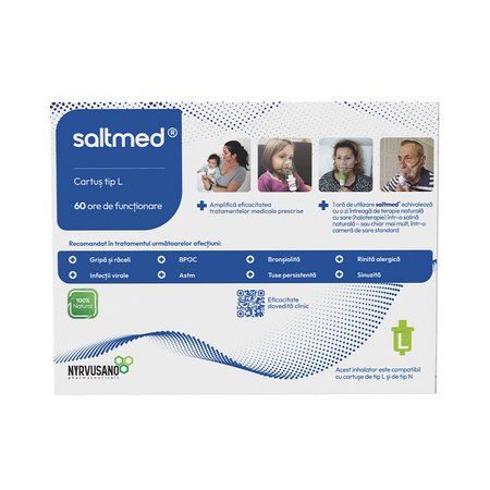 Inhalator aer salin uscat Tip L, Saltmed 789557
