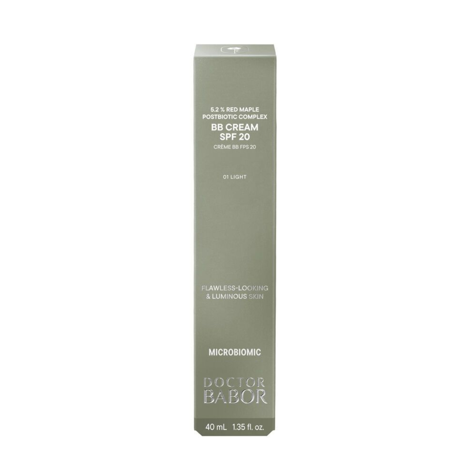 BB Cream cu postbiotice si SPF20 Microbiomic, 01 Light, 40 ml, Doctor Babor