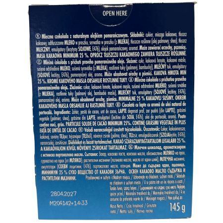Ciocolata cu lapte si portocala, 145 g, Terry’s 772623
