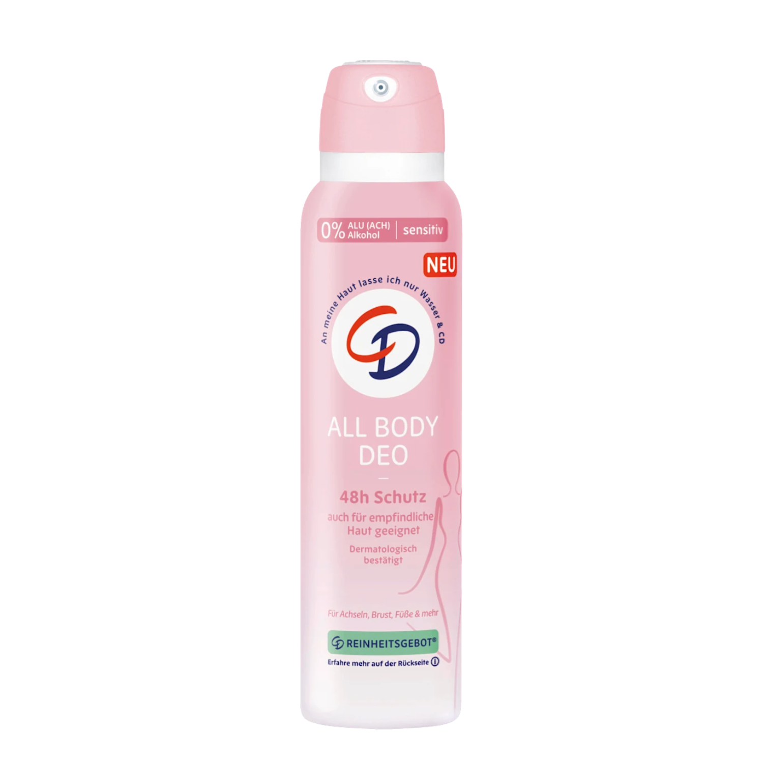 Spray deodorant fara alcool si aluminiu All body, 150 ml, CD