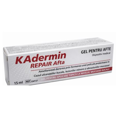 Gel pentru afte Kadermin Repair, 15 ml, MBA Pharma