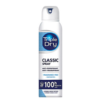 Spray deodorant antiperspirant fara parfum Classic, 150 ml, Triple Dry
