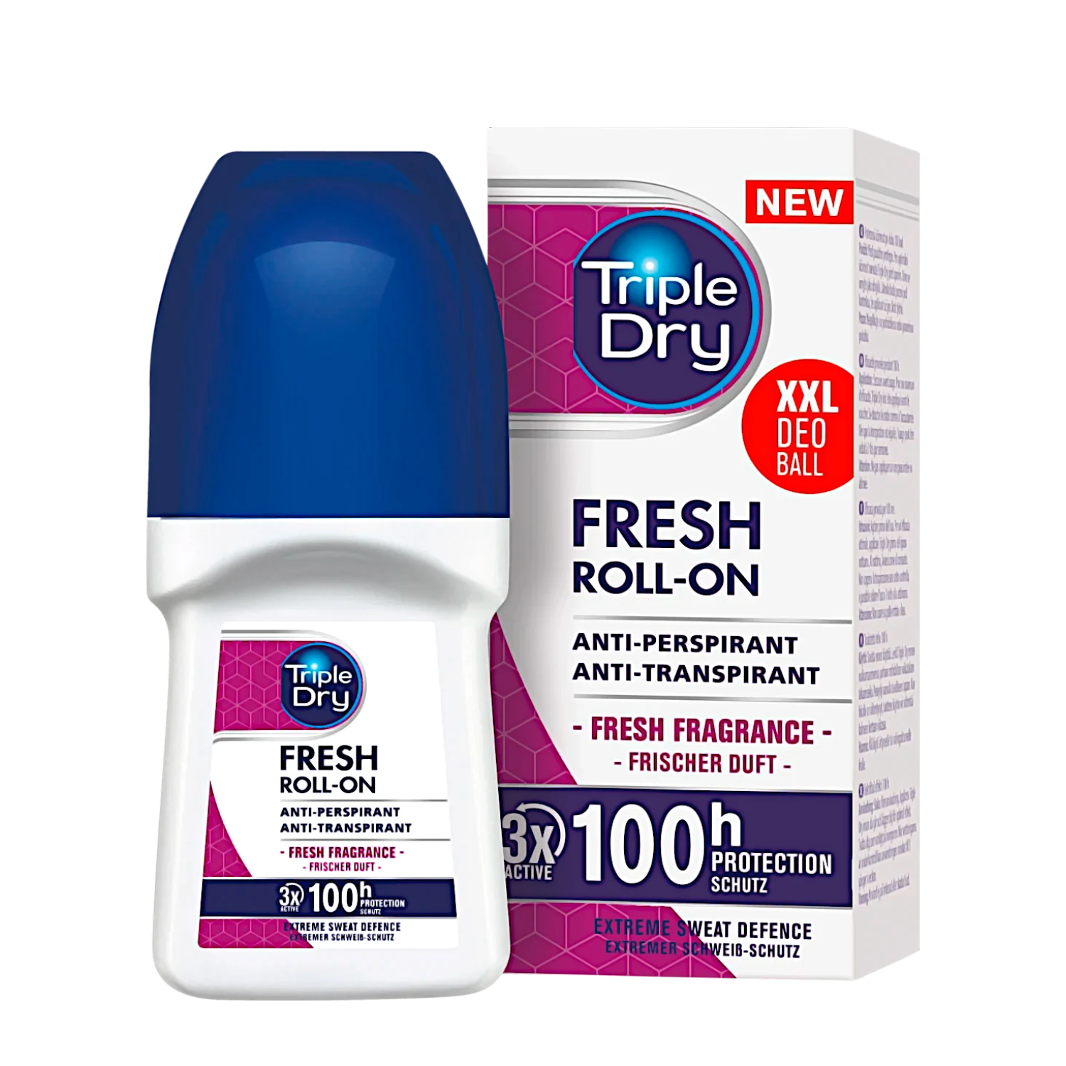 Roll-on antiperspirant Fresh, 50 ml, Triple Dry