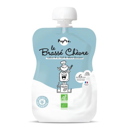 Iaurt Bio din lapte de capra, +6 luni, 100 g, Popote