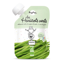 Piure Bio cu 40% fasole verde, 4-6 luni, 120 g, Popote