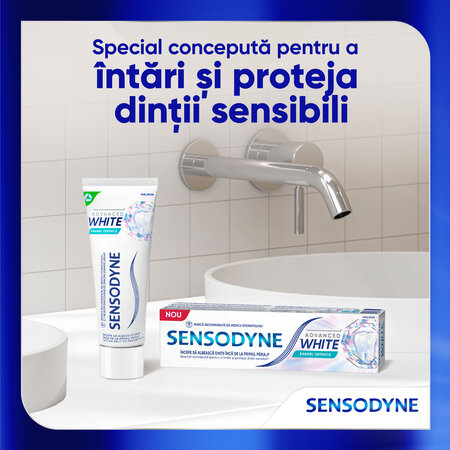 Pasta de dinti pentru albire Advance White Enamel Defence, 75 ml, Sensodyne 772844