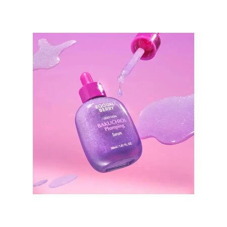Ser pentru fermitate si hidratare Bakuchiol Plumping, 30 ml, Eqqualberry 772876
