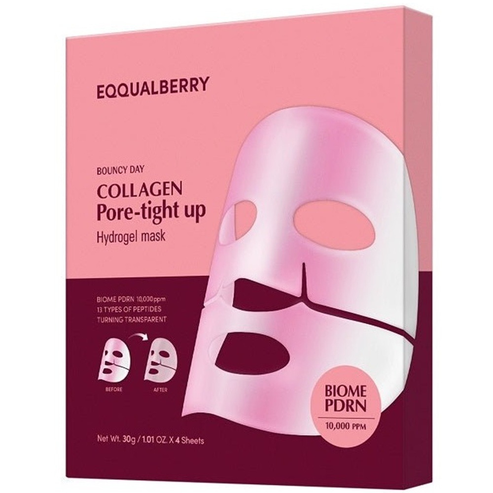 Masca hidrogel pentru fermitate Collagen Pore Tight Up, 4 bucati, Eqqualberry
