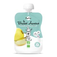 Piure Bio cu 54% lapte de ovaz si mere, +6 luni, 100 g, Popote