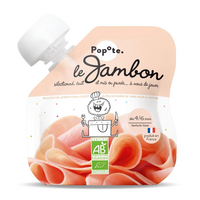 Piure Bio cu 51% sunca, 4-6 luni, 60 g, Popote