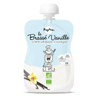 Iaurt Bio din lapte de vaca, cu aroma de vanilie, 6 luni+, 100 g, Popote