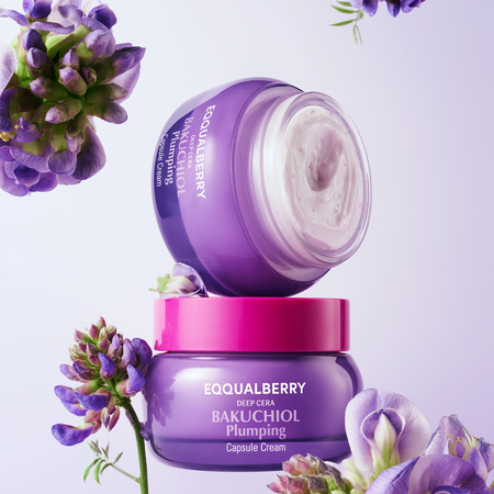 Crema de fata pentru fermitate, volum si netezire Bakuchiol Plumping, 50 ml, Eqqualberry 773013