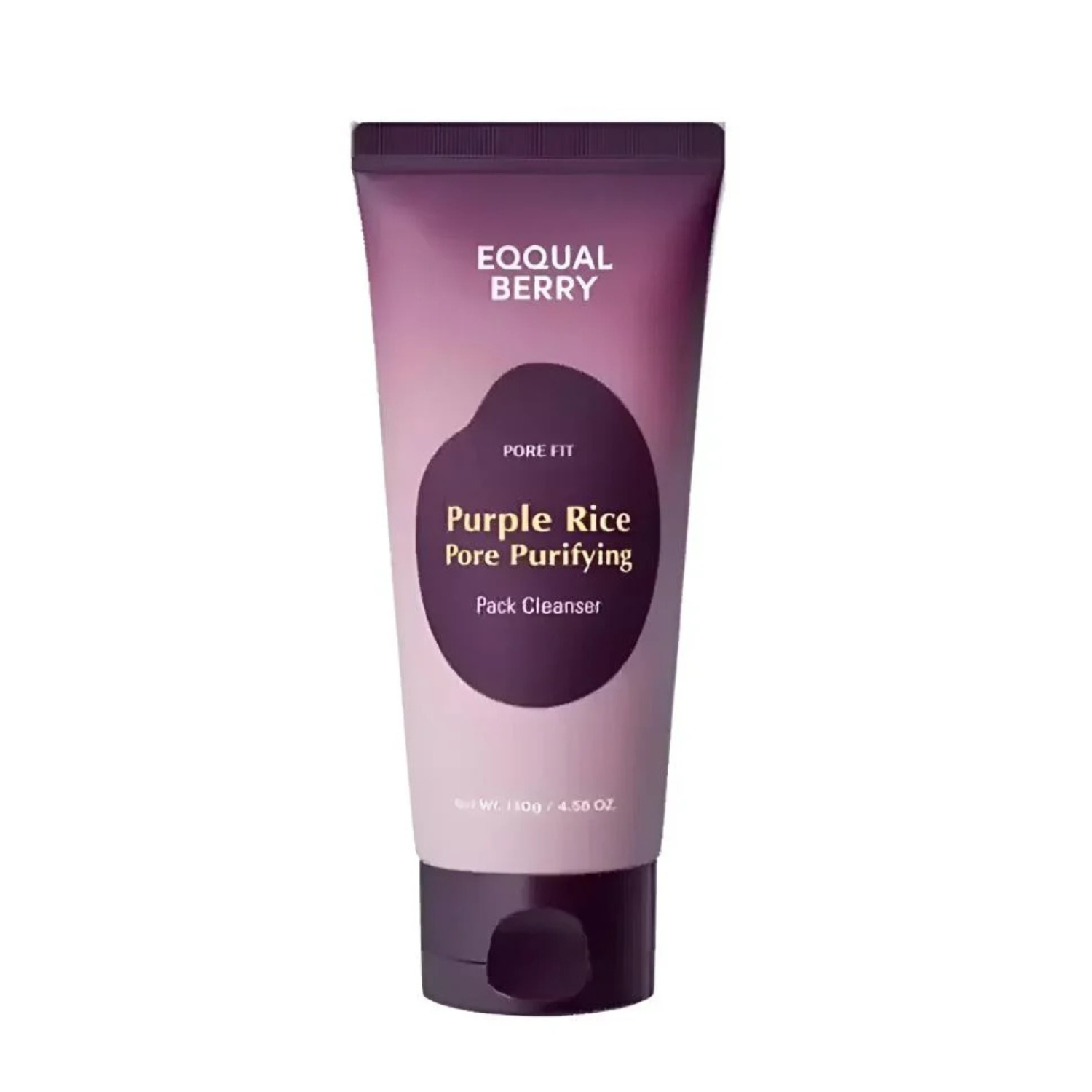 Spuma pentru curatarea excesului de sebum si a porilor dilatati Purple rice, 130 g, Eqqualberry