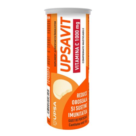 Vitamina C Upsavit, 15 comprimate masticabile, Upsa