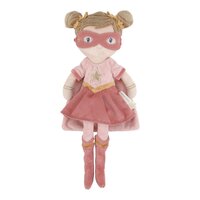 Papusa textila Supererou Rosa, 35 cm, 12 luni+, Little Dutch