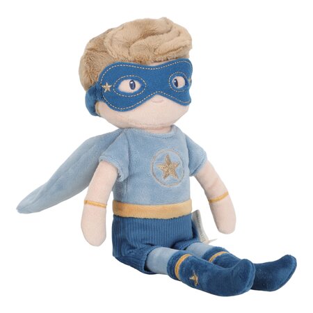 Papusa textila Supererou Jim, 35 cm, 12 luni+, Little Dutch 773153