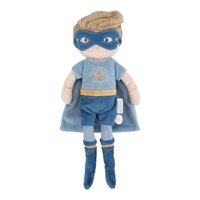 Papusa textila Supererou Jim, 35 cm, 12 luni+, Little Dutch