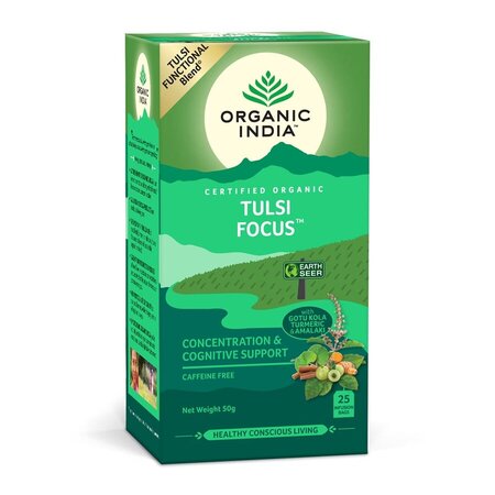 Ceai Bio Tulsi Focus, 25 plicuri, Organic India 790260