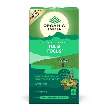 Ceai Bio Tulsi Focus, 25 plicuri, Organic India