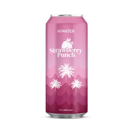 Apa naturala de cocos, Strawberry Punch, 320 ml, Hiwater