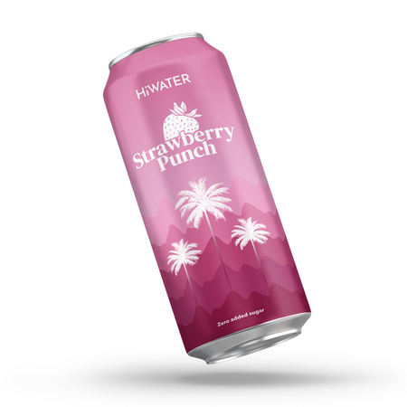 Apa naturala de cocos, Strawberry Punch, 320 ml, Hiwater 773200