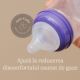 Biberon cu tetina flux rapid NaturalWave, +6 luni, 330 ml, Lansinoh 773224