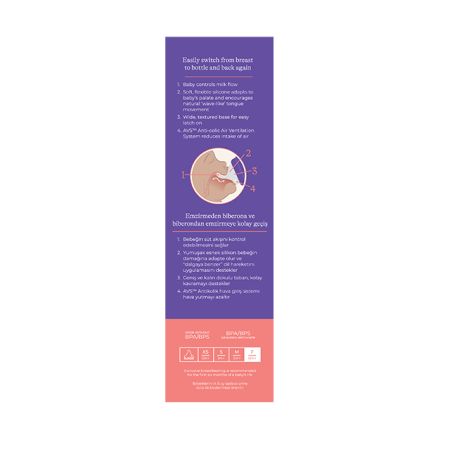 Pachet Biberoane cu flux rapid NaturalWave, +6 luni, 2 x 330 ml, Lansinoh 773253