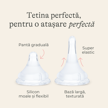 Pachet biberoane cu tetina flux rapid NaturalWave, +6 luni, 3 x 330 ml, Lansinoh 773273