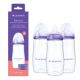 Pachet biberoane cu tetina flux rapid NaturalWave, +6 luni, 3 x 330 ml, Lansinoh 773268
