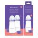 Pachet biberoane cu tetina flux rapid NaturalWave, +6 luni, 3 x 330 ml, Lansinoh 773277