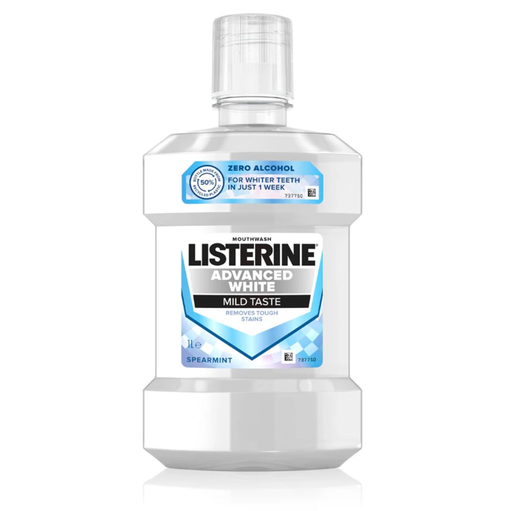 Apa de gura Advance White, 1000 ml, Listerine