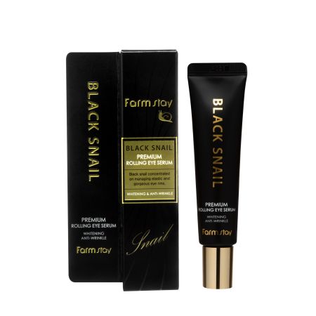 Ser hidratant pentru ochi cu filtrat de melc negru, 25 ml, Farmstay 773354