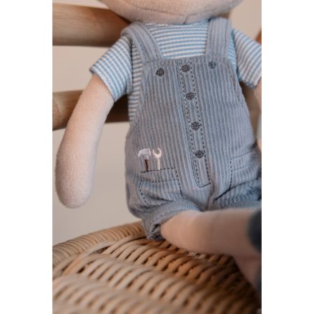 Papusa textila Jim, 35 cm, 12 luni+, Little Dutch 773408