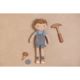 Papusa textila Jim, 35 cm, 12 luni+, Little Dutch 773406