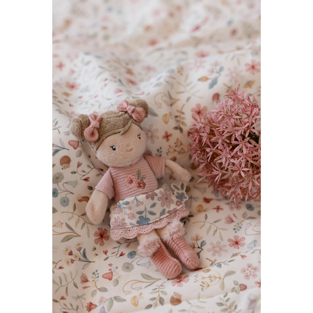 Papusa textila Mini Rosa, 10 cm, 12 luni+, Little Dutch 773430