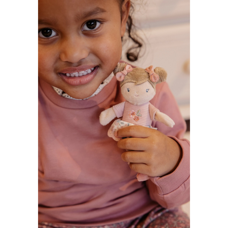 Papusa textila Mini Rosa, 10 cm, 12 luni+, Little Dutch 773431