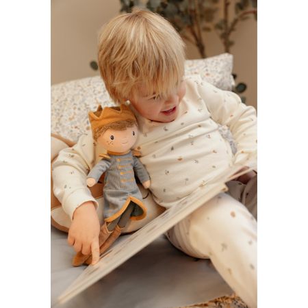 Papusa textila Printul Jim, 35 cm, Little Dutch 773439