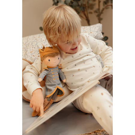 Papusa textila Printul Jim, 35 cm, Little Dutch 773439