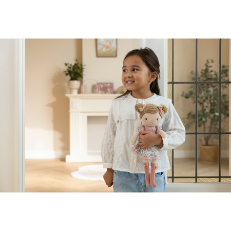 Papusa textila Rosa, 35 cm, 12 luni+, Little Dutch 773448