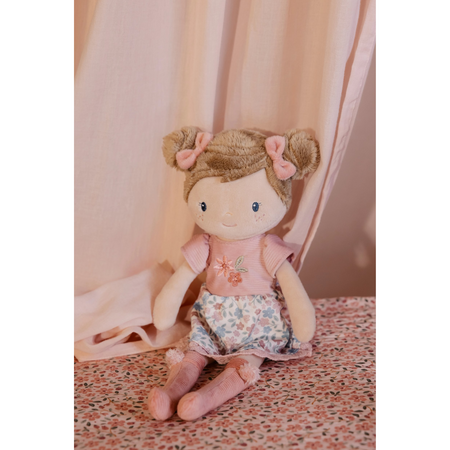 Papusa textila Rosa, 35 cm, 12 luni+, Little Dutch 773450