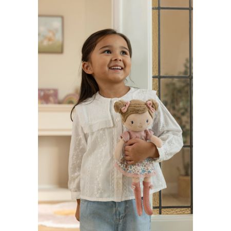Papusa textila Rosa, 35 cm, 12 luni+, Little Dutch 773452