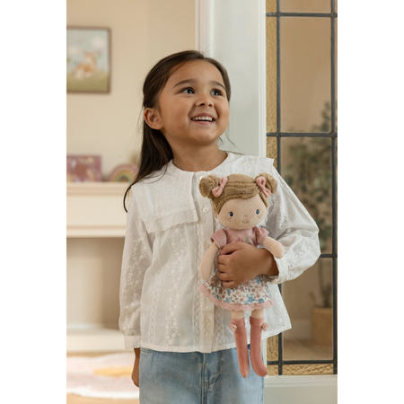 Papusa textila Rosa, 35 cm, 12 luni+, Little Dutch 773452