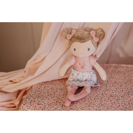 Papusa textila Rosa, 35 cm, 12 luni+, Little Dutch 773449