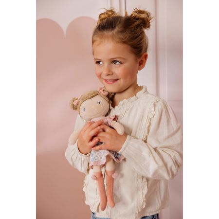 Papusa textila Rosa, 35 cm, 12 luni+, Little Dutch 773453